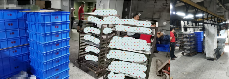 专新CNC加工的三员大将深夜驻守喷粉厂，只为保证质量，按时交货!
